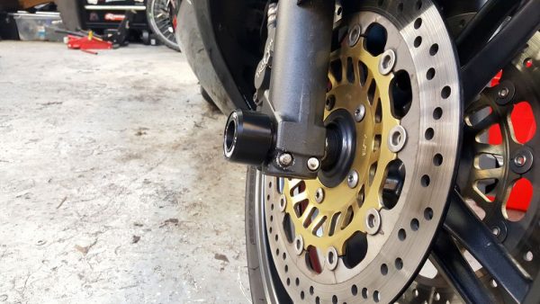 Motorcycle Fork Spindle Protectors - MGS Performance Engineering