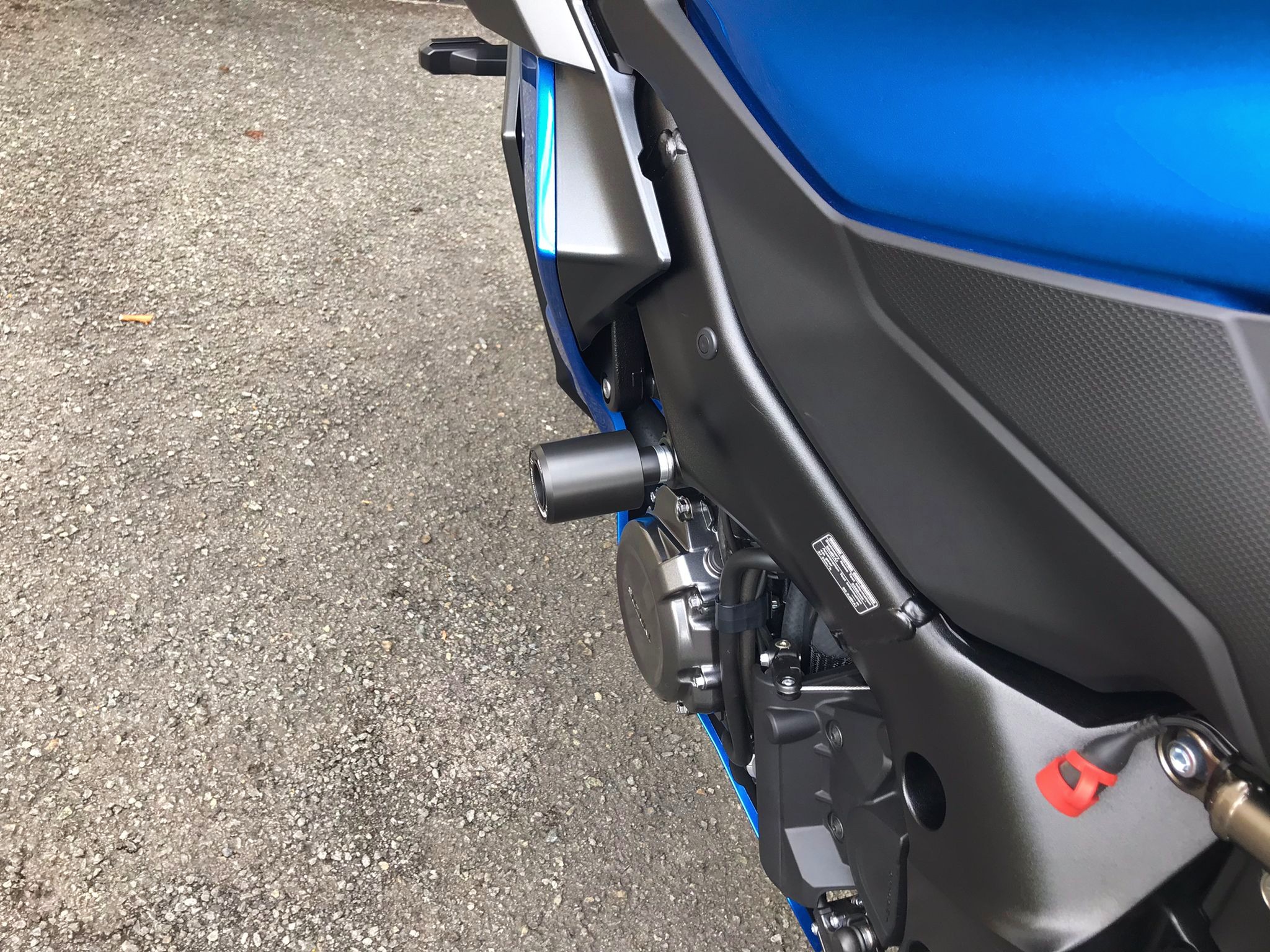 Suzuki GSXS 1000 ABS (2015-2024) Crash Mushroom Protectors – Black Acetal Frame Sliders By Jaybeebikerbits