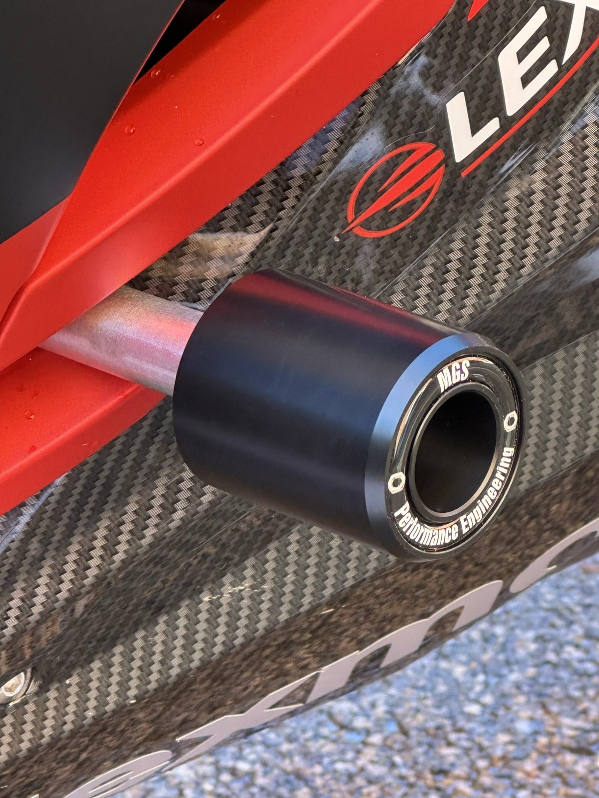 Lexmoto LXR 125 2021 - 2026 Crash Bobbins 4 MGS Performance Engineering Motorcycle Crash Protection