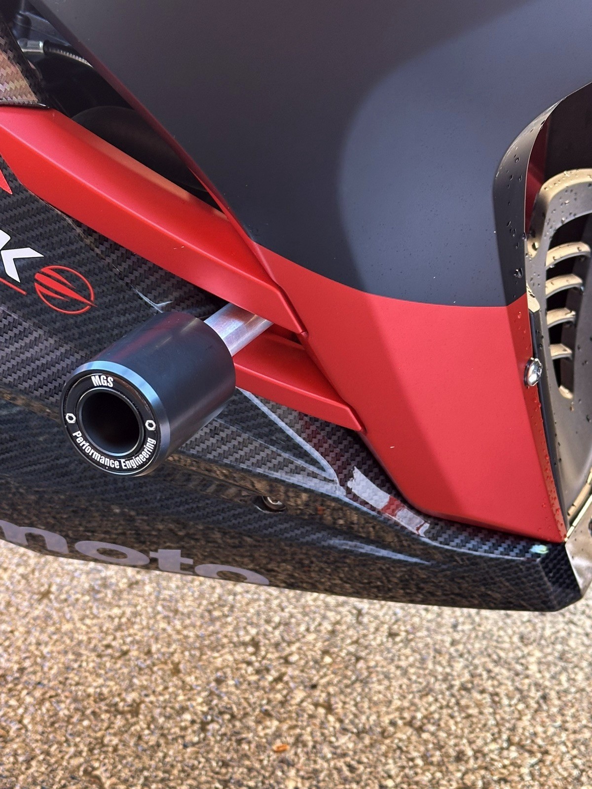 Lexmoto LXR 125 2021 - 2026 Crash Bobbins 3 MGS Performance Engineering Motorcycle Crash Protection