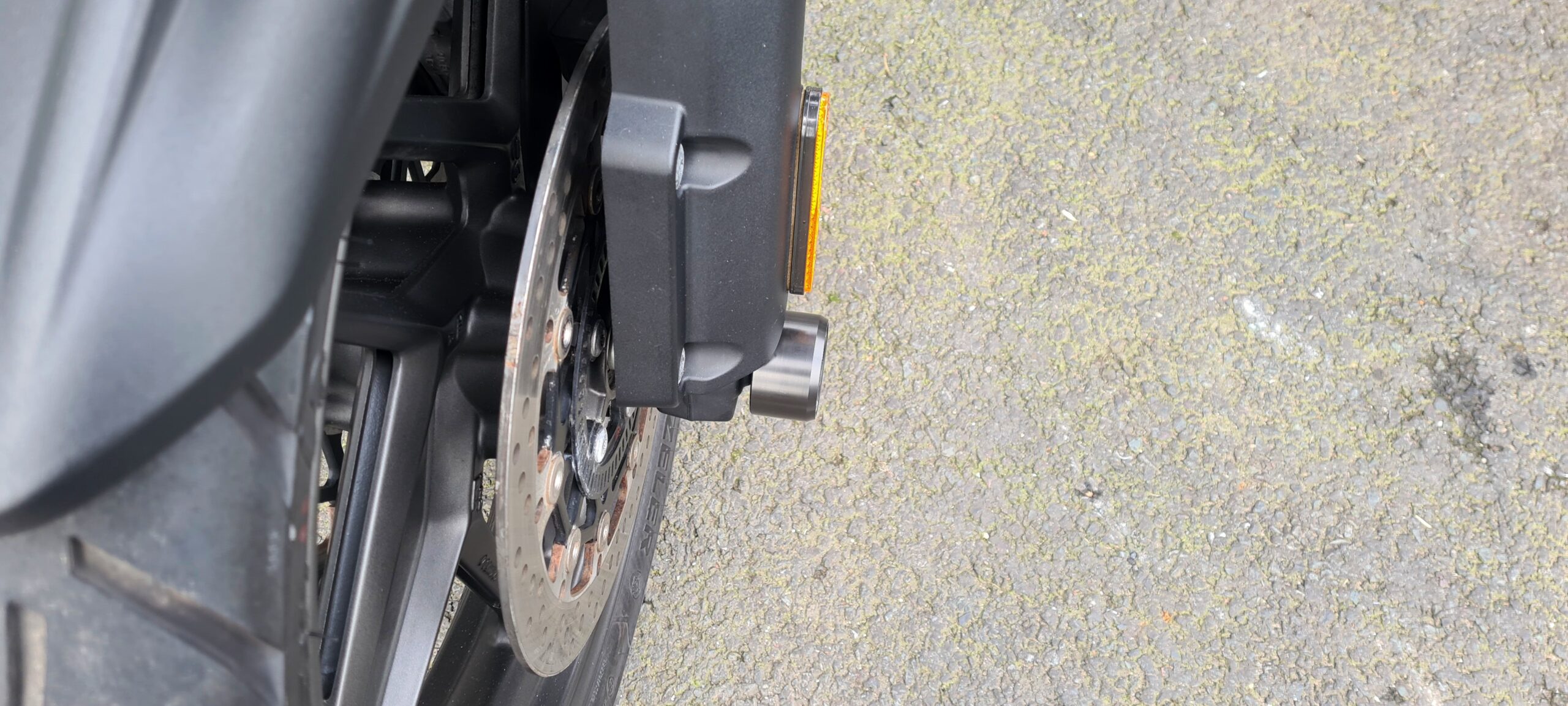 Triumph Tiger 1200 2016 - 2026 Fork Spindle Bobbins 4 MGS Performance Engineering Motorcycle Crash Protection