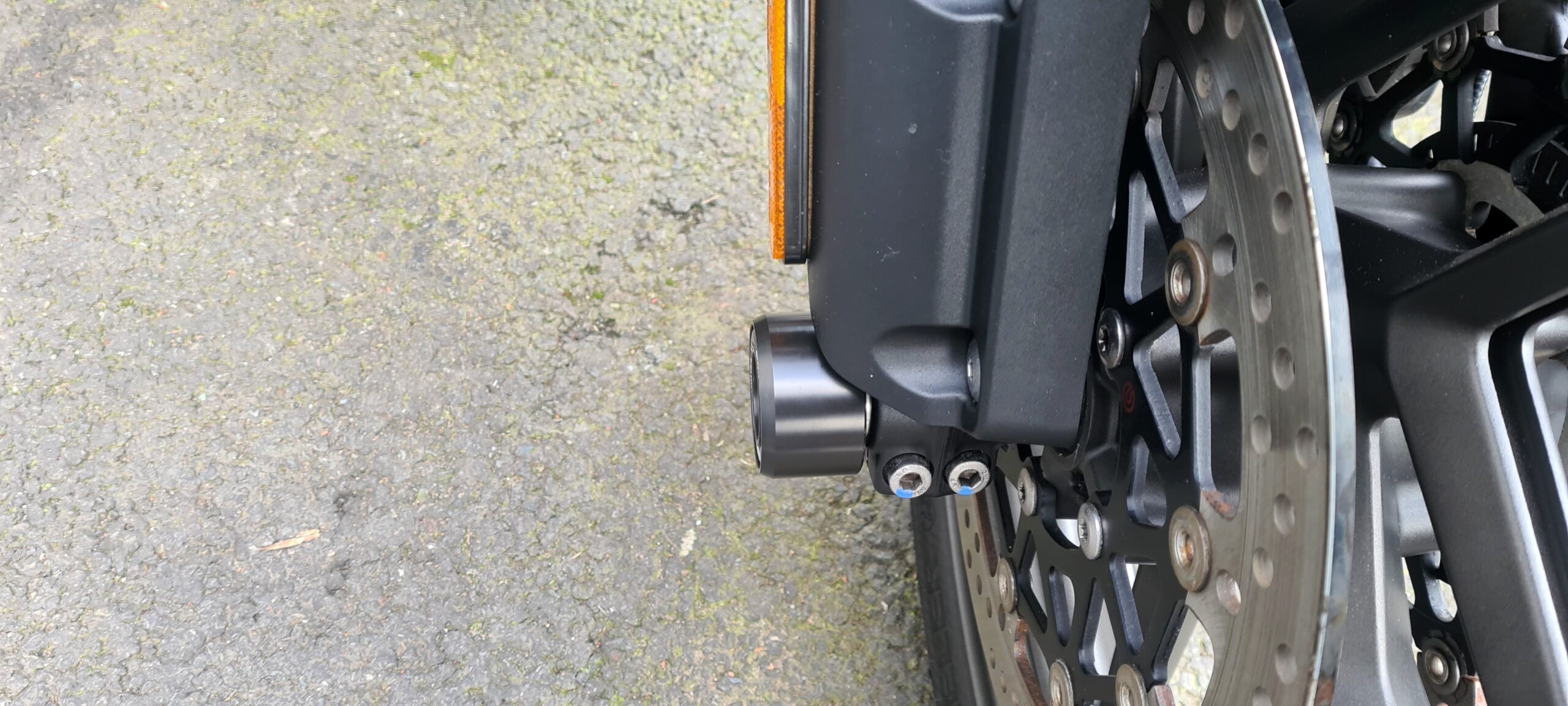 Triumph Tiger 1200 2016 - 2026 Fork Spindle Bobbins 5 MGS Performance Engineering Motorcycle Crash Protection