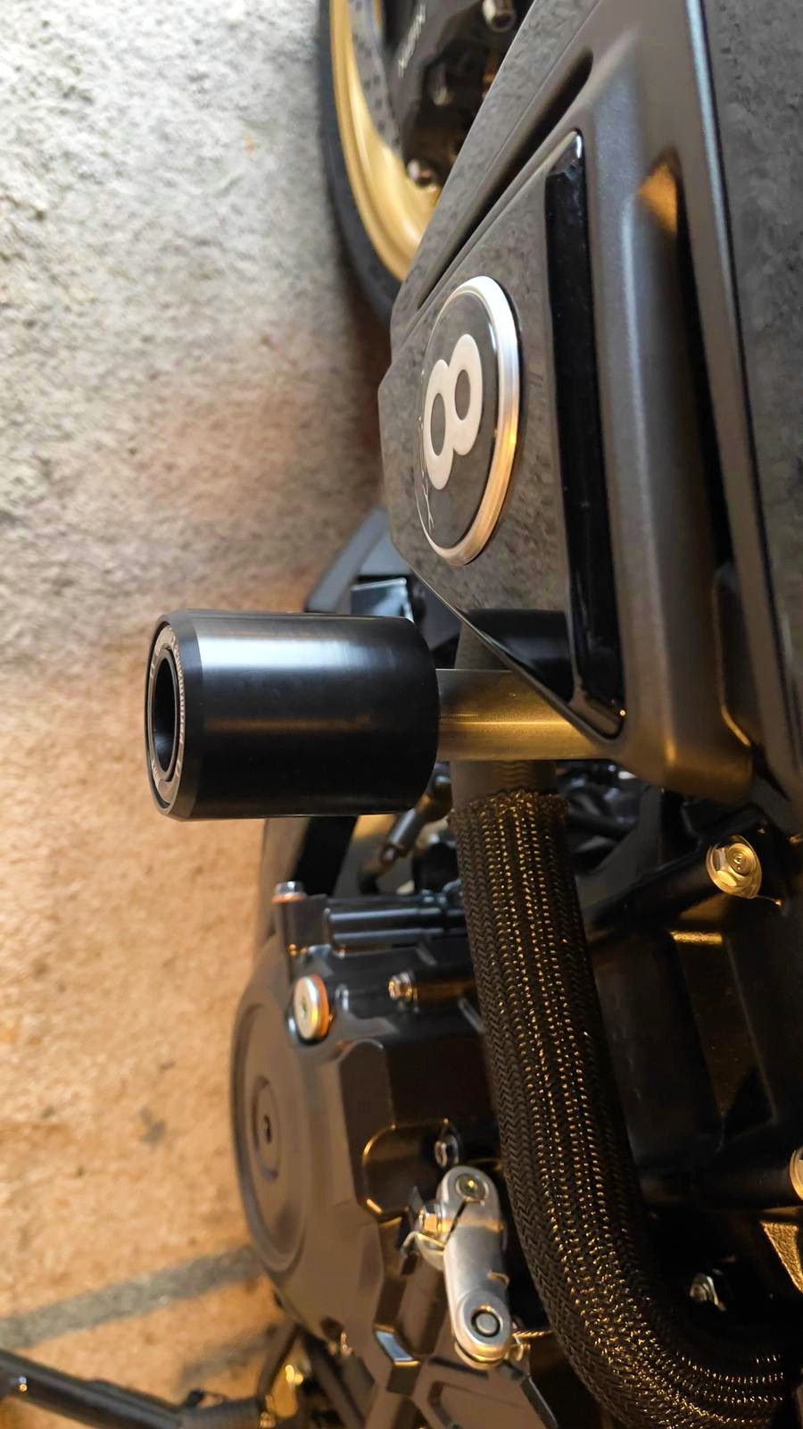 Suzuki GSX-8S 2023 - 2026 Crash Bobbins 6 MGS Performance Engineering Motorcycle Crash Protection